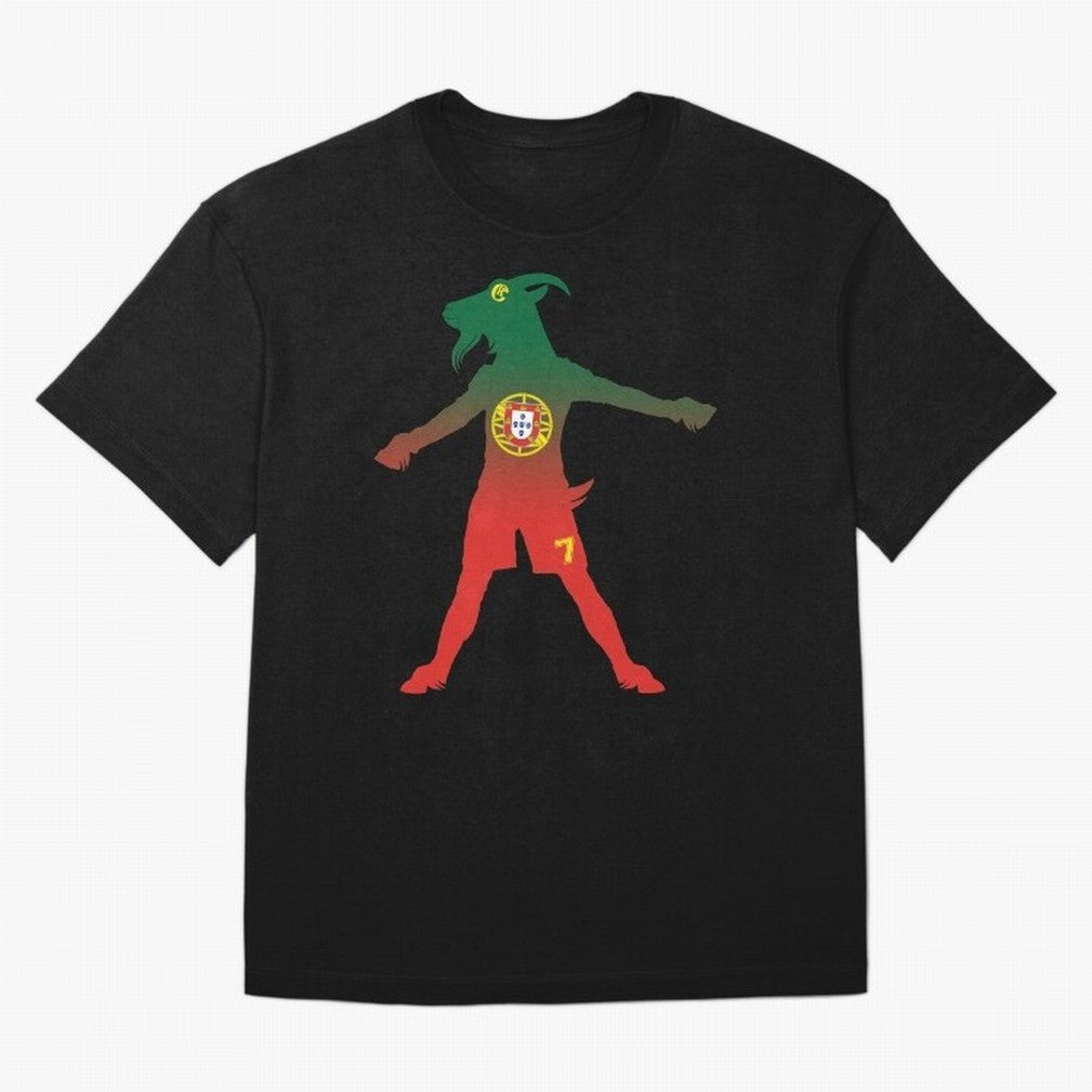 Cristiano Ronaldo GOAT Oversized T-Shirt Feel the Trophy Chase of the FIFA World Cup 2026 Group Stage Journey through Messi, Neymar and Mbappe Highlights, France and Portugal Pride, Worldwide Fan Energy, Dramatic Goals, Stadium Lights and
