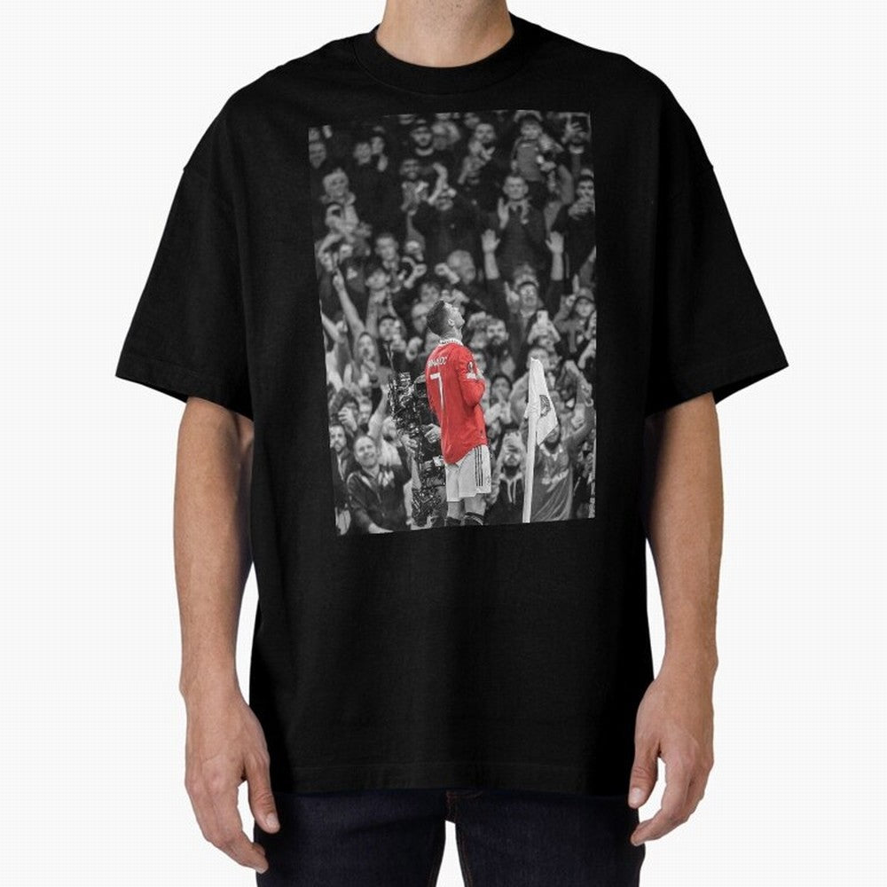 Cristiano Ronaldo Manchester United Oversized T-Shirt Bring Bold Fan Energy to the FIFA World Cup 2026 Journey through Haaland Highlights, Spain and Netherlands Pride, Fan Favorite Moments, National Team Passion, Big Match Drama and Soccer History;