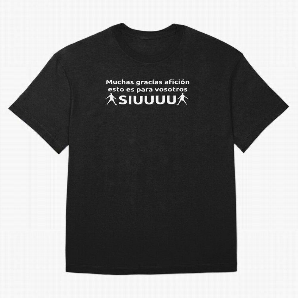 Muchas gracias afici¨®n, esto es para vosotros Siuuu Oversized T-Shirt Celebrate Rivalries and Pride in FIFA World Cup 2026 Group Stage Built around Haaland and Mbappe, Portugal, Spain and Germany Energy, Sports Nostalgia, International