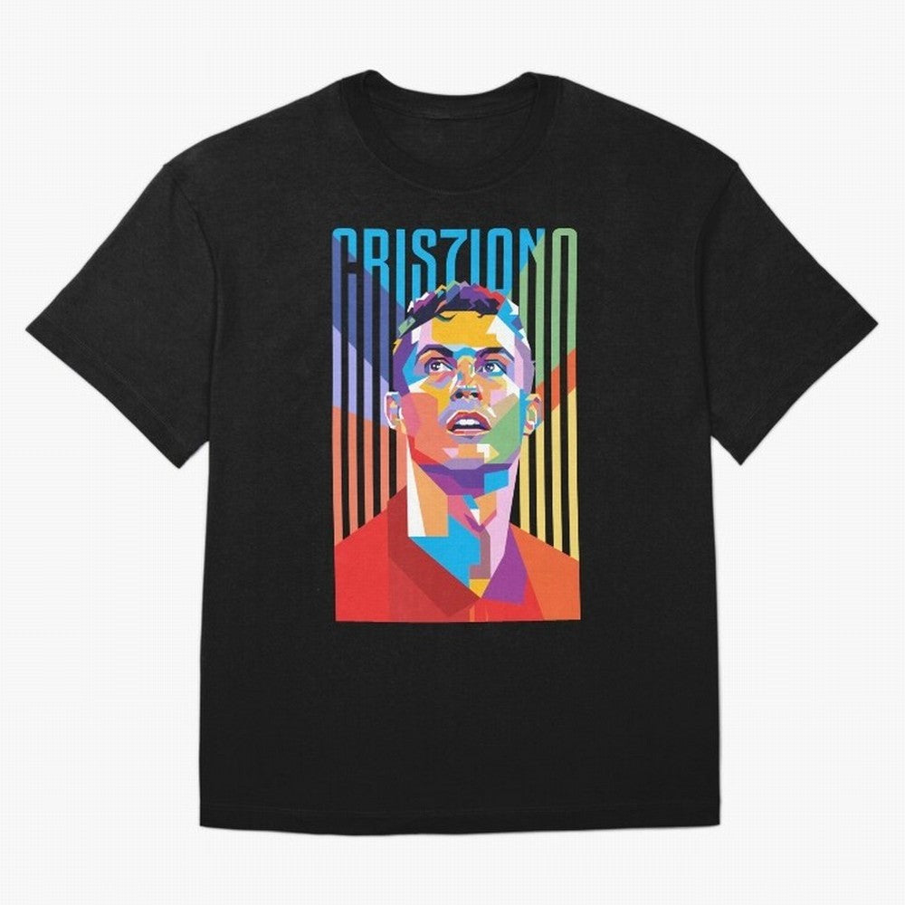 CR7 Pop Art Oversized T-Shirt Support Your Favorite Stars during Global Football Passion for FIFA World Cup 2026 Group Stage, Built around Messi and Cristiano Ronaldo, Spain, Football History, Final Match Energy, Crowd Noise and Once in a Lifetime