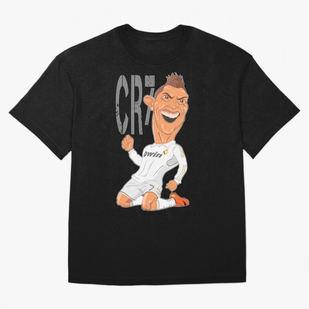RONALDO Oversized T-Shirt Celebrate Unforgettable Nights in Global Football Passion for FIFA World Cup 2026 USA Canada Mexico, Driven by Neymar, Haaland and Cristiano Ronaldo, Argentina, France and Brazil, Football Festival Excitement, Trophy