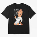 RONALDO Oversized T-Shirt Celebrate Unforgettable Nights in Global Football Passion for FIFA World Cup 2026 USA Canada Mexico, Driven by Neymar, Haaland and Cristiano Ronaldo, Argentina, France and Brazil, Football Festival Excitement, Trophy