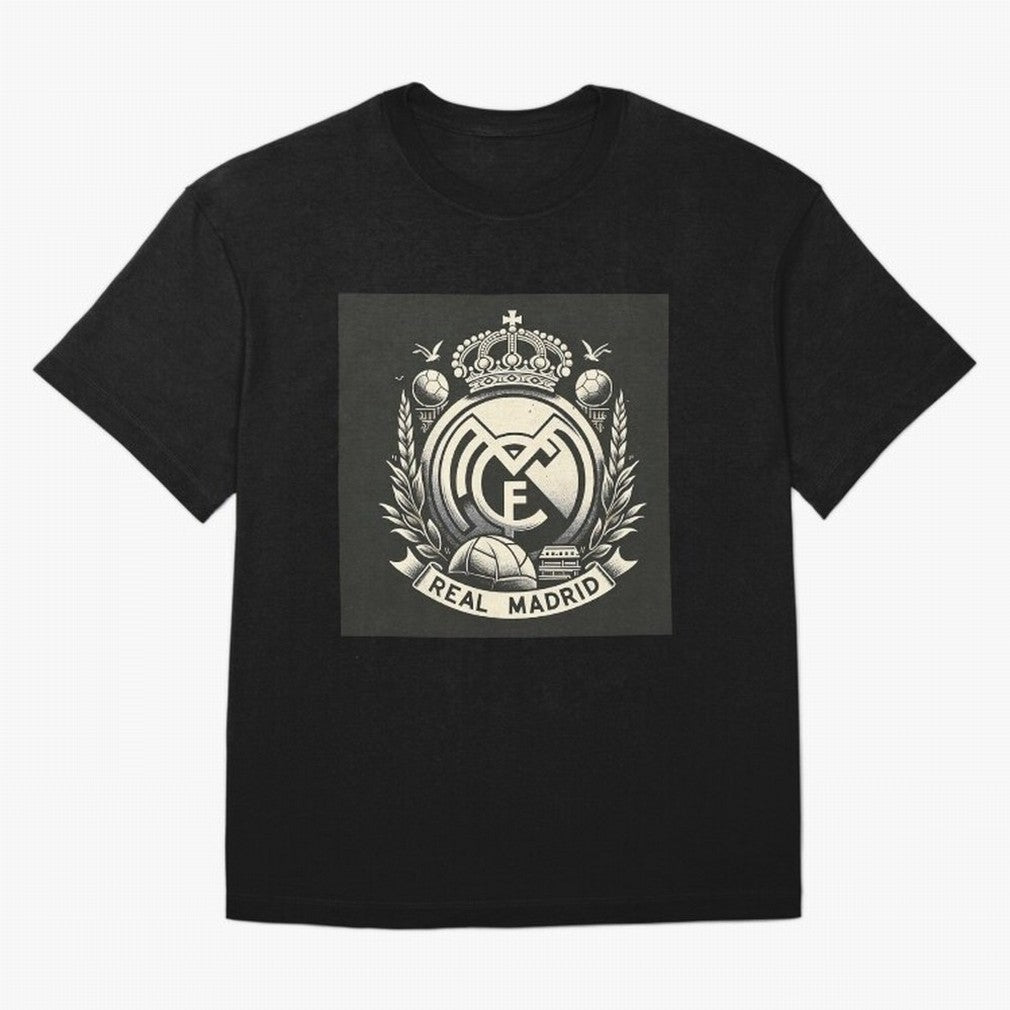 VIntage Style Real Madrid Logo Oversized T-Shirt Enjoy the Biggest Football Party of FIFA World Cup 2026 Celebrating Haaland and Mbappe, Portugal Energy, Football Festival Excitement, Trophy Ambitions, Country Rivalries and Star Player Buzz;