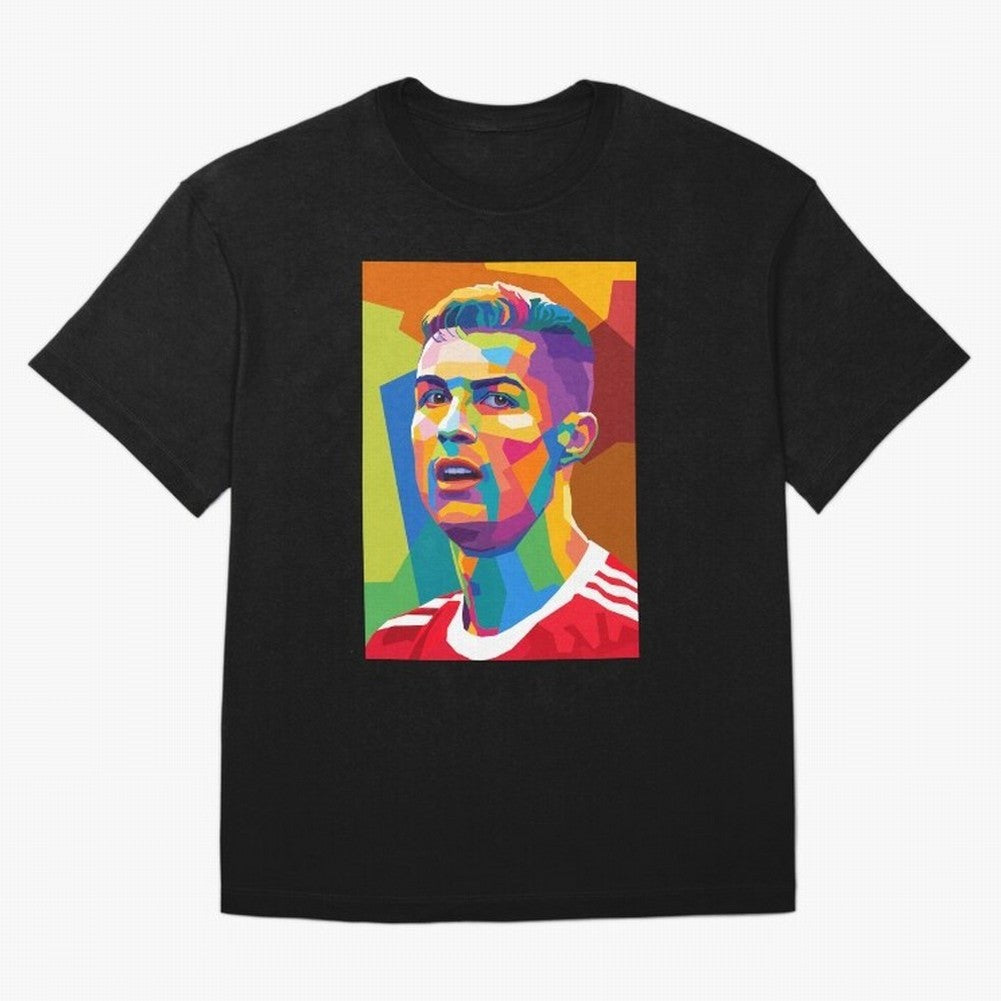 Cristiano Ronaldo Wpap Pop Art Oversized T-Shirt Celebrate the Magic of FIFA World Cup 2026 with Neymar, Portugal, Spain and Germany Energy, Stadium Memories, Football Loyalty, International Chants and Championship Tradition; Built for Supporters