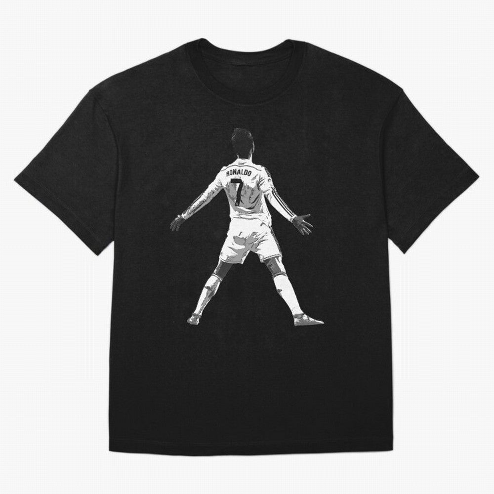 CR7 Cristiano Ronaldo Artwork - Pop Art Style Oversized T-Shirt Feel the Trophy Chase of the FIFA World Cup 2026 Journey through Messi, CR7 and Mbappe Highlights, Spain Pride, Stadium Memories, Football Loyalty, International Chants and