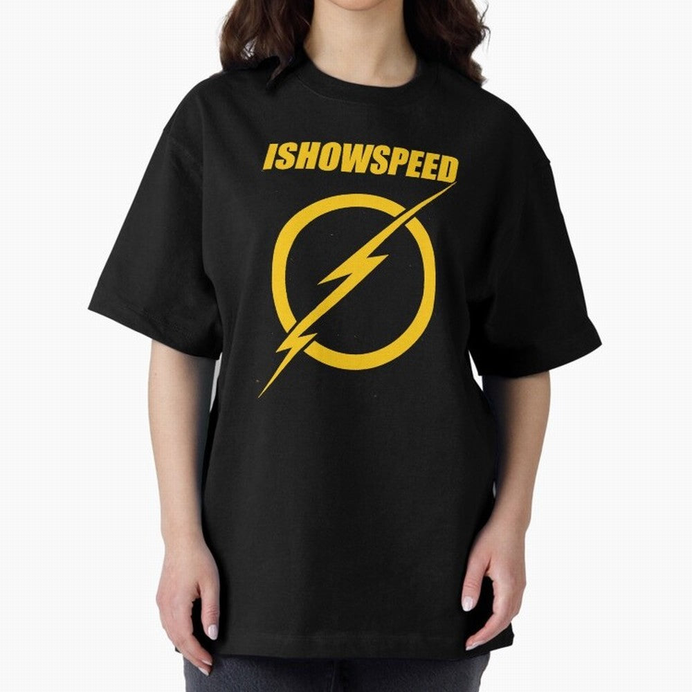 ISHOWSPEED MERCH LOGO Oversized T-Shirt Join the Global Buzz around Global Football Passion for FIFA World Cup 2026 Group Stage, Celebrating Messi, Neymar and Mbappe, England and Germany, Stadium Chants, National Pride, Trophy Dreams and