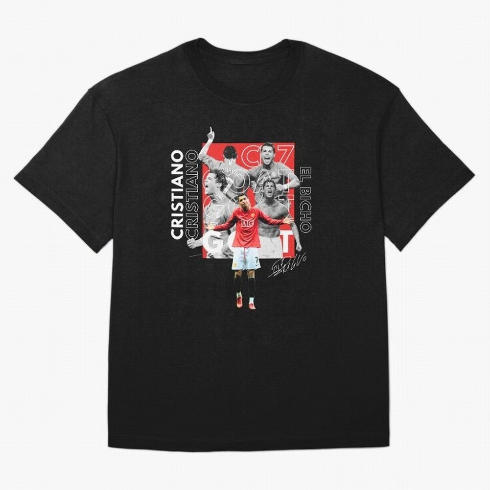 Cristiano Ronaldo CR7 Oversized T-Shirt Keep the Match Day Mood of FIFA World Cup 2026 USA Canada Mexico for Fans of Cristiano Ronaldo, Haaland and CR7 and England, France and Netherlands, Bringing Classic Soccer Heritage, Championship Pressure,