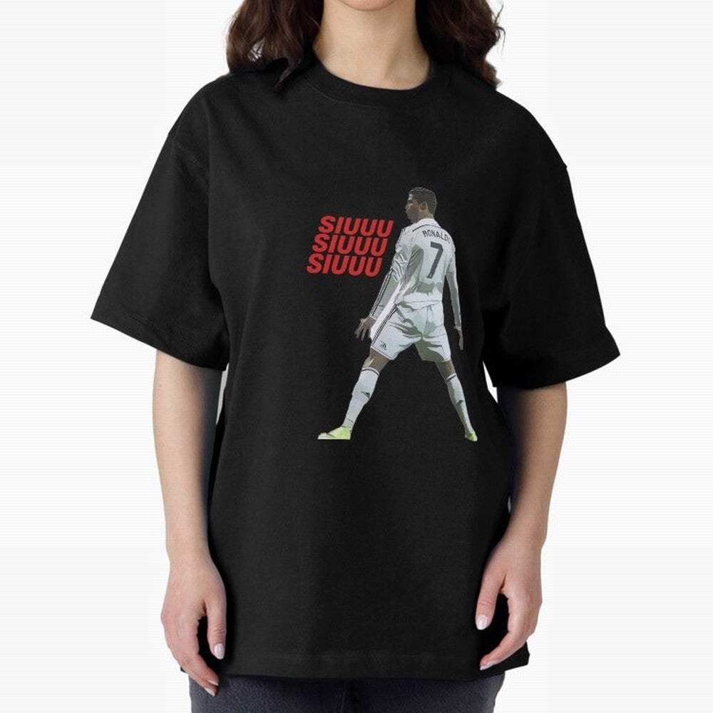 SIUUU #25 Oversized T-Shirt Make Your Look Match FIFA World Cup 2026 Group Stage Highlighting Mbappe, Brazil Energy, Retro Football Energy, Iconic Rivalries, Trophy Chase Drama and Stadium Atmosphere; Great for Watch Parties, Sports Bars, Family