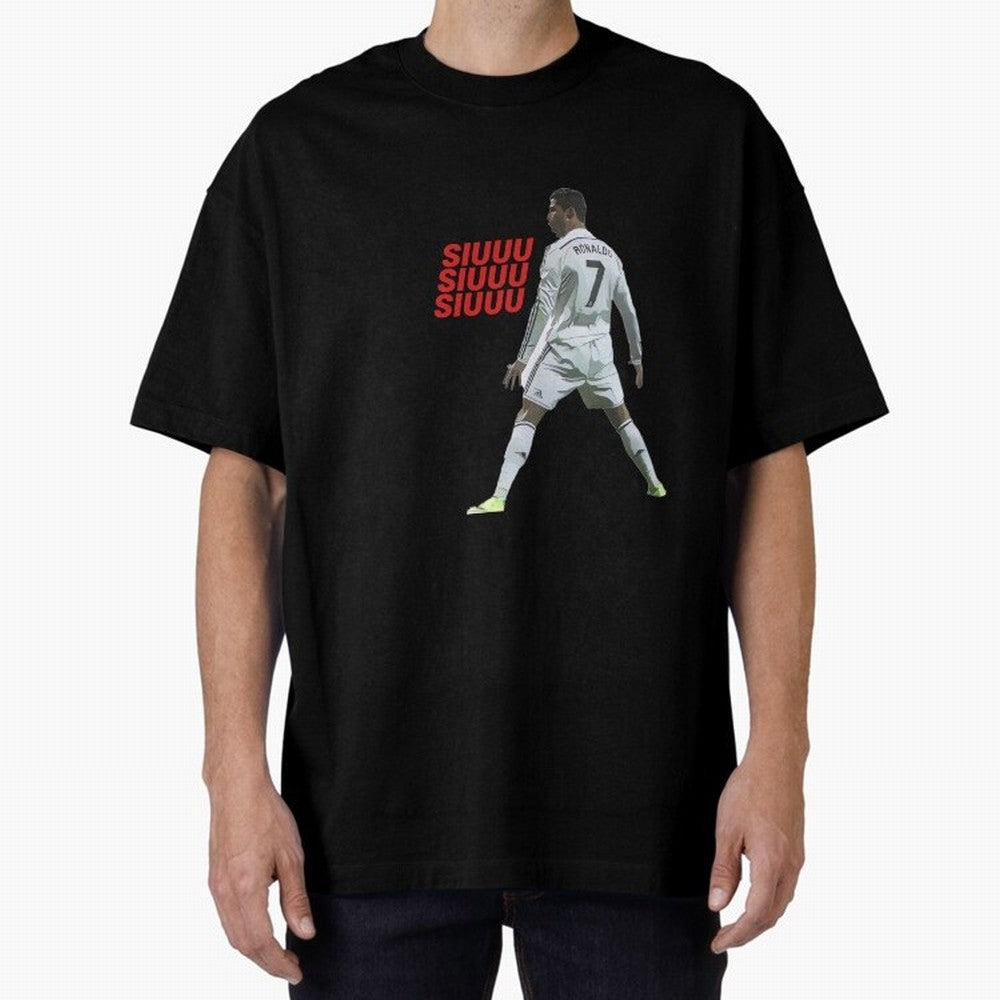 SIUUU #25 Oversized T-Shirt Make Your Look Match FIFA World Cup 2026 Group Stage Highlighting Mbappe, Brazil Energy, Retro Football Energy, Iconic Rivalries, Trophy Chase Drama and Stadium Atmosphere; Great for Watch Parties, Sports Bars, Family