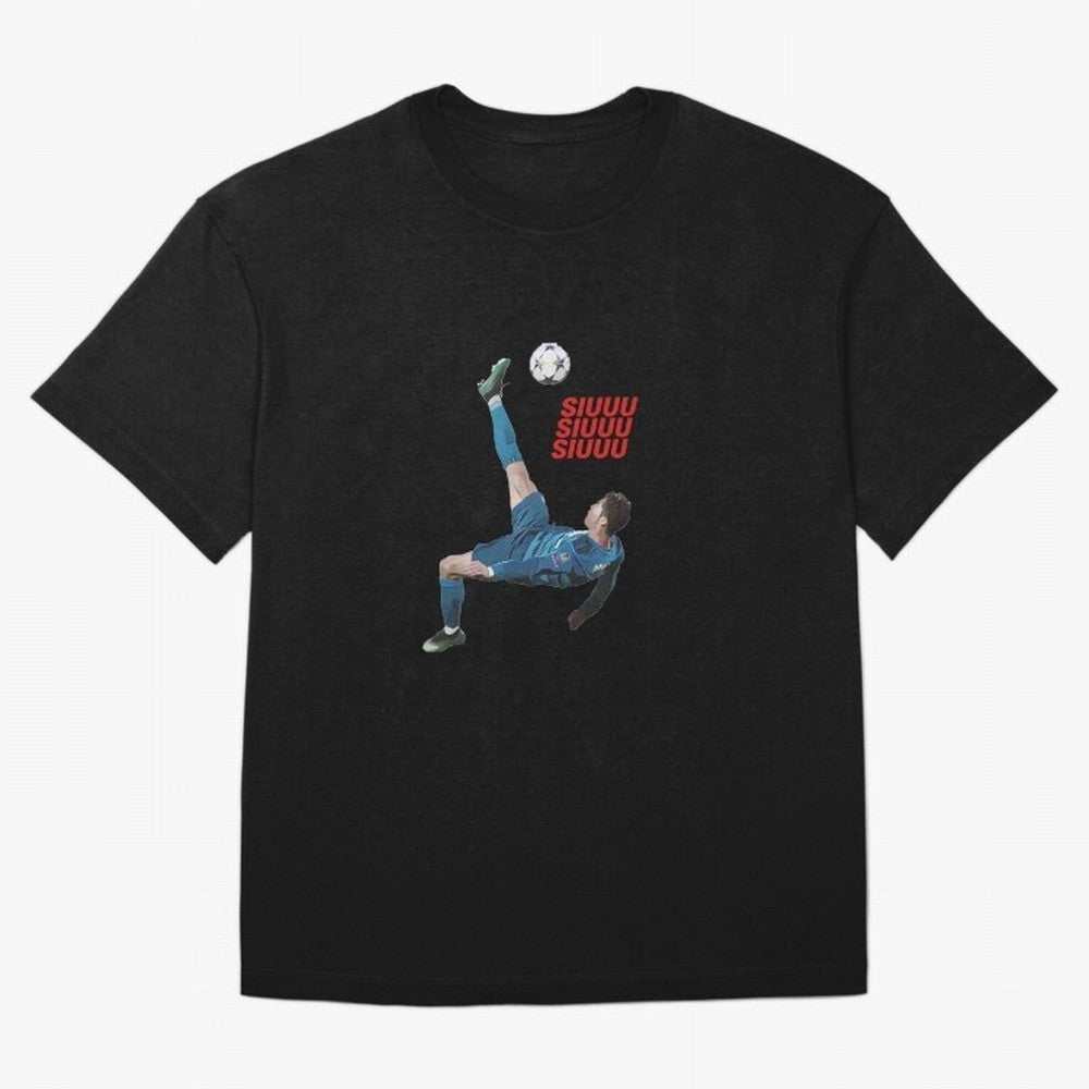SIUUU #33 Oversized T-Shirt Bring Supporter Culture to Global Football Passion for FIFA World Cup 2026 Group Stage, Featuring Messi and Cristiano Ronaldo, Brazil, Portugal and Argentina, Supporter Pride, Iconic Celebrations, Legendary Names and