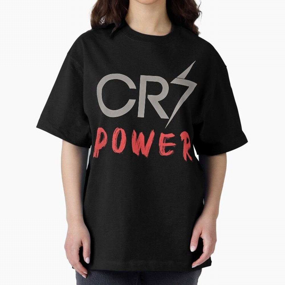 CR7 Power 2 Oversized T-Shirt Support the Legends of FIFA World Cup 2026 Group Stage Spirit, Capturing France, Messi, CR7 and Mbappe, Worldwide Fan Energy, Dramatic Goals, Stadium Lights and Championship Celebrations; Perfect for People Who Love