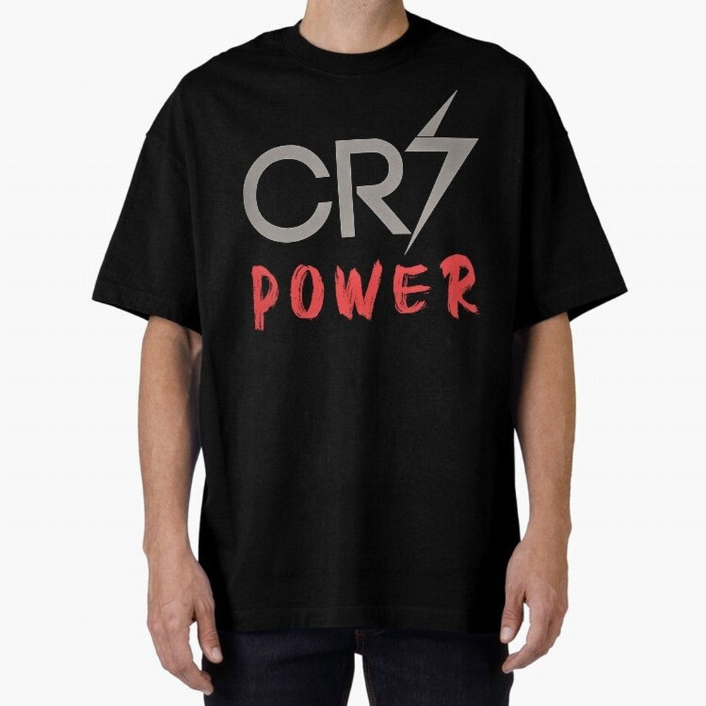 CR7 Power 2 Oversized T-Shirt Support the Legends of FIFA World Cup 2026 Group Stage Spirit, Capturing France, Messi, CR7 and Mbappe, Worldwide Fan Energy, Dramatic Goals, Stadium Lights and Championship Celebrations; Perfect for People Who Love