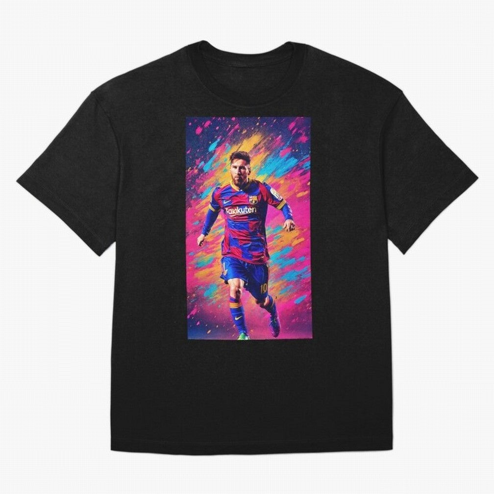 Lionel Messi Oversized T-Shirt Stand Out with Spirit from Match Day Hype around FIFA World Cup 2026 Group Stage, Cristiano Ronaldo, Haaland and CR7, Germany, Sports Nostalgia, International Competition, Famous Players and Unforgettable Victories;