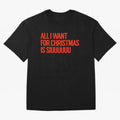Cristiano Ronaldo - All I Want For Christmas Is Siuuuuuu Oversized T-Shirt Carry the Colors and Pride of FIFA World Cup 2026 USA Canada Mexico Filled with Messi, Argentina Energy, Tournament Hype, Historic Matchups, Family Viewing Parties and