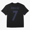 Cristiano Ronaldo 7 Oversized T-Shirt Carry the Dream of the FIFA World Cup 2026 USA Canada Mexico Journey through Cristiano Ronaldo Highlights, Spain Pride, Stadium Chants, National Pride, Trophy Dreams and Unforgettable Football Memories; Created
