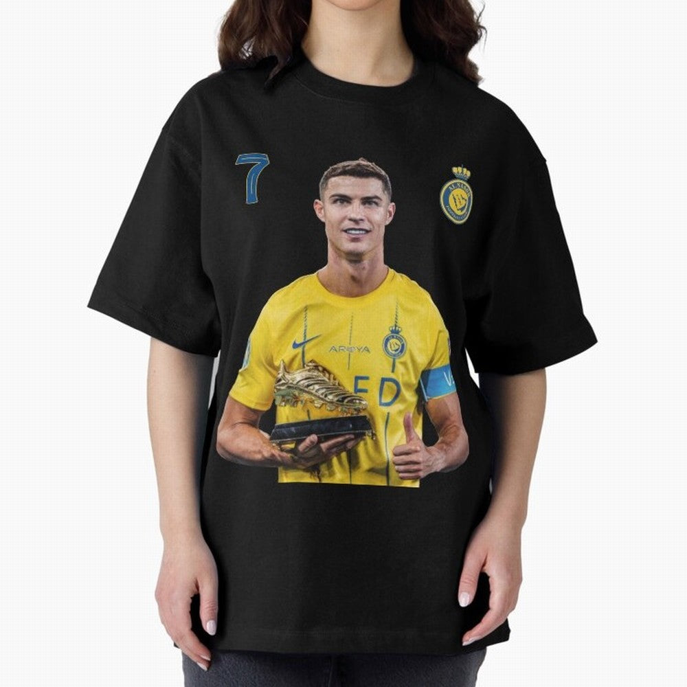 Cr7 cristiano ronaldo red black yellow blue milano real madid ronaldo cr ronaldo cristiano Portugal 7 9 united alnassr al nassr nassr al nassar hilal Oversized T-Shirt Show Fan Pride Across Global Football Passion for FIFA World Cup 2026 Group