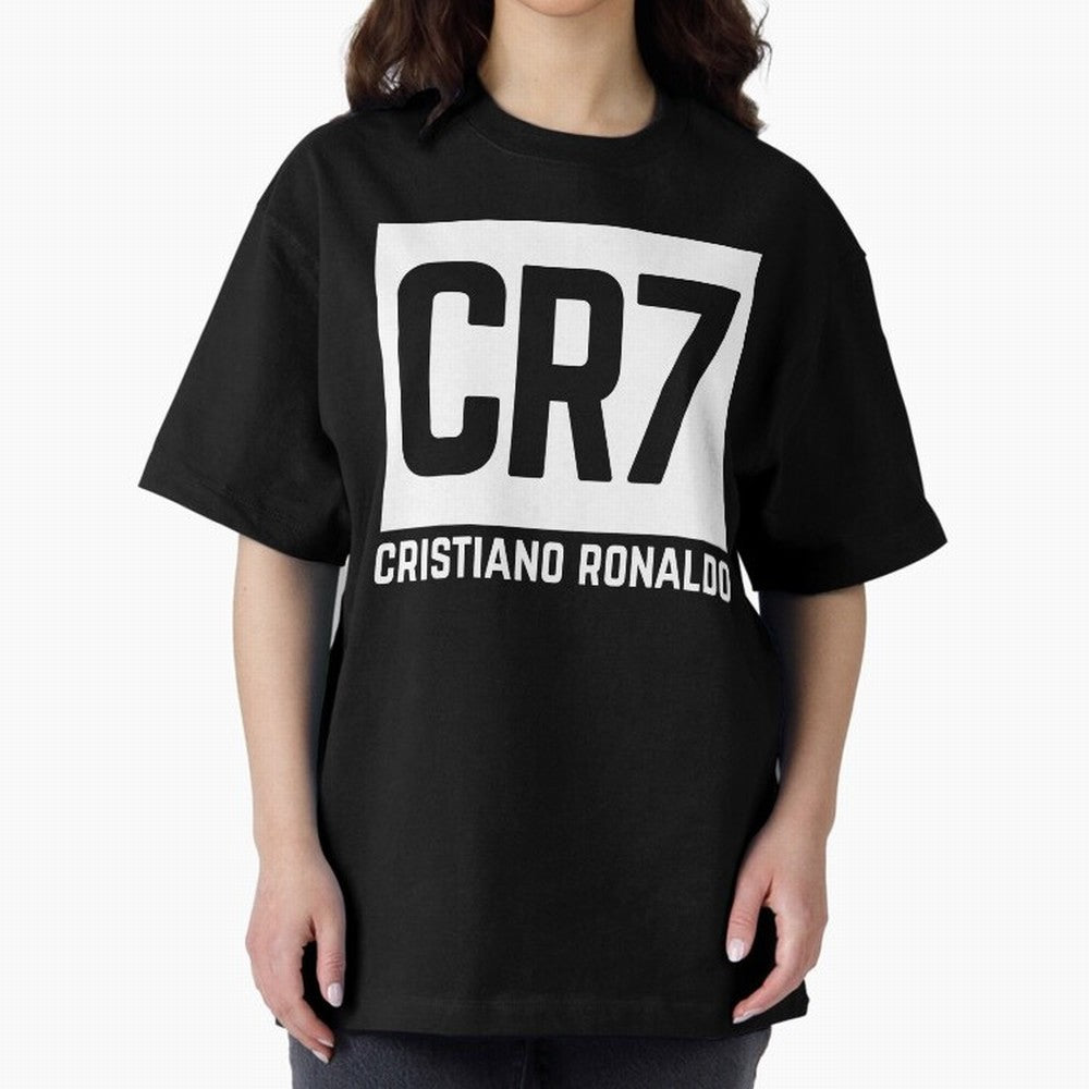 Cristiano Ronaldo white Oversized T-Shirt Follow FIFA World Cup 2026 USA Canada Mexico Spirit, Filled with England and Germany, CR7 and Messi, Vintage Soccer Flavor, Modern Football Stars, National Flags and Final Night Emotion; Great for Watch