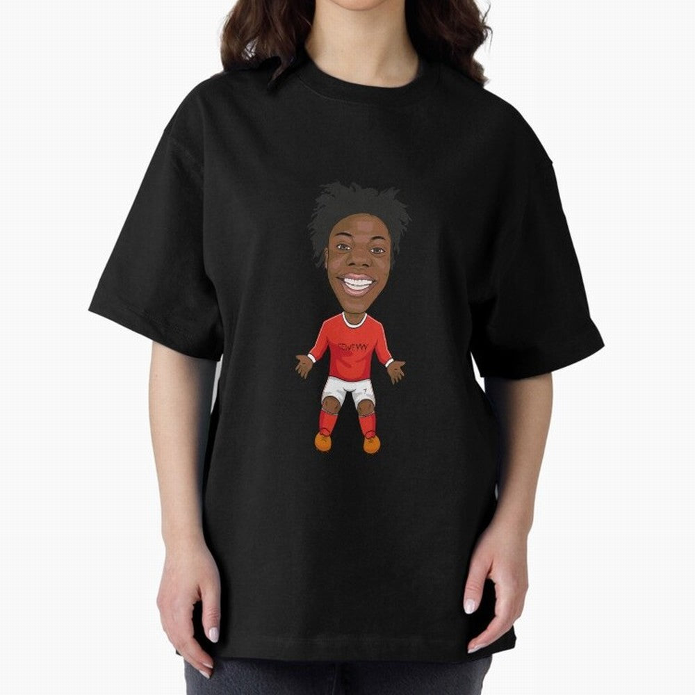 ISHOWSPEED-SEWEY Oversized T-Shirt Bring Trophy Dreams to FIFA World Cup 2026 Spirit, Centered on England, France and Netherlands, CR7, Championship Spirit, Famous Goals, Roaring Crowds and International Football Unity; Perfect for People Who Love