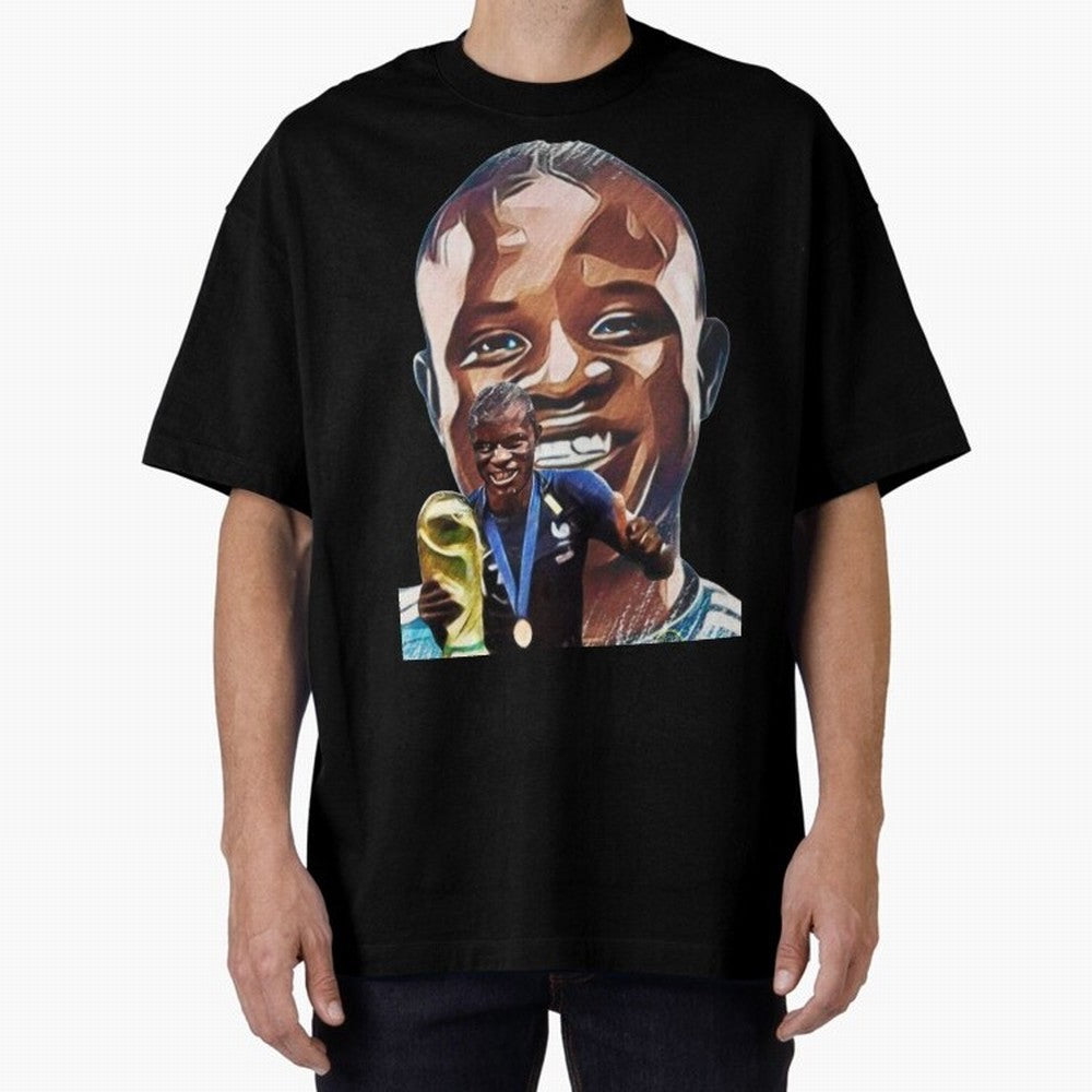 N'golo Kante Oversized T-Shirt Discover Global Football Passion for FIFA World Cup 2026 Group Stage, Built around Haaland and Mbappe, England and Germany, Sports Nostalgia, International Competition, Famous Players and Unforgettable Victories;