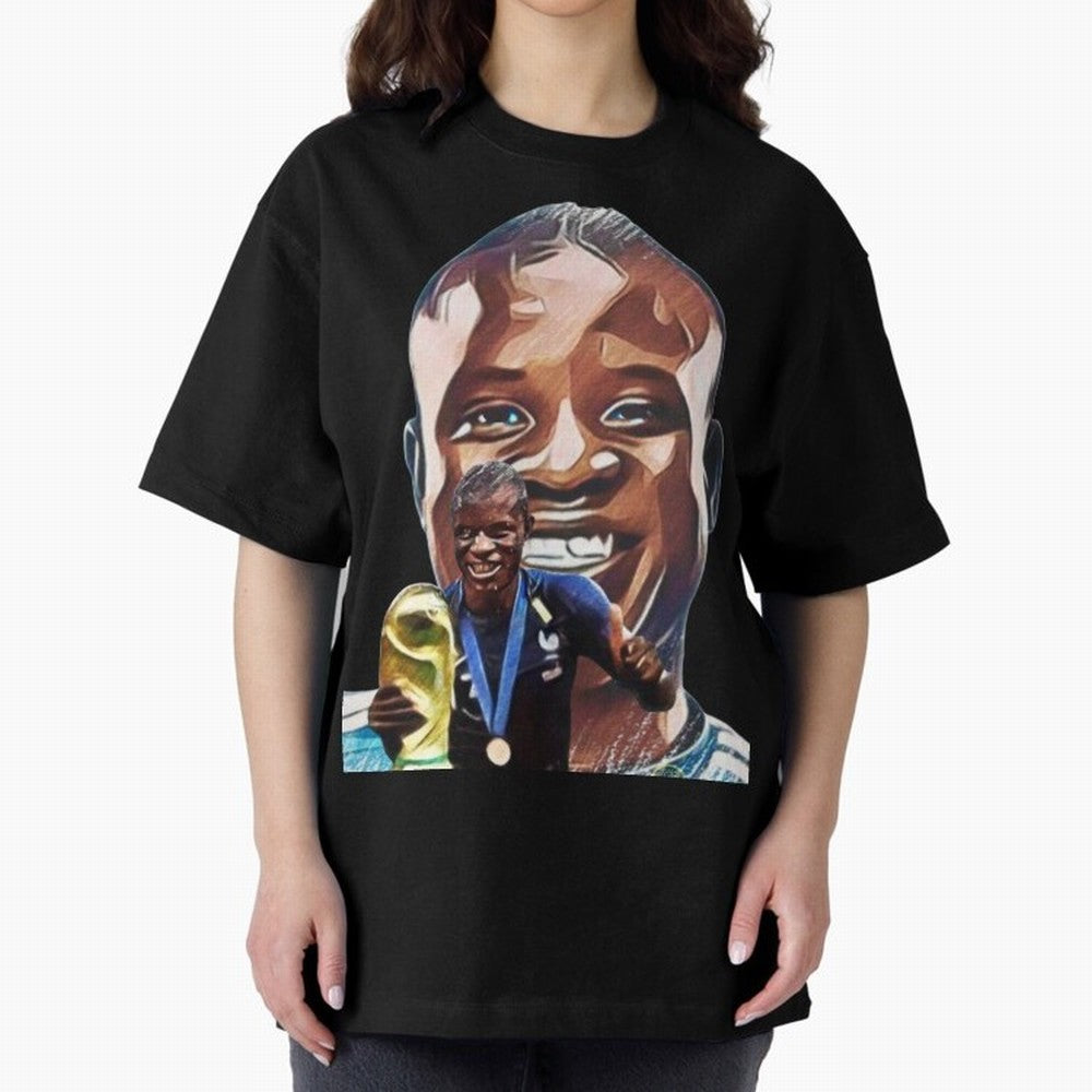 N'golo Kante Oversized T-Shirt Discover Global Football Passion for FIFA World Cup 2026 Group Stage, Built around Haaland and Mbappe, England and Germany, Sports Nostalgia, International Competition, Famous Players and Unforgettable Victories;