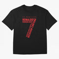 The Magnificent Seven - Man Utd Oversized T-Shirt Show Fan Pride Across FIFA World Cup 2026 Group Stage for Fans of Cristiano Ronaldo, Haaland and CR7 and Germany, Bringing Stadium Chants, National Pride, Trophy Dreams and Unforgettable Football