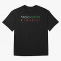 Na??o Valente e Imortal Portugal Oversized T-Shirt Join FIFA World Cup 2026 USA Canada Mexico Connected to Haaland, Portugal, Spain and Germany Energy, Vintage Soccer Flavor, Modern Football Stars, National Flags and Final Night Emotion; Created