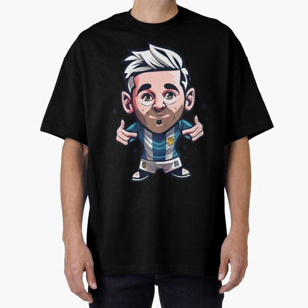Lionel Messi Oversized T-Shirt Show Love for Legendary Goals in FIFA World Cup 2026 Driven by Mbappe, Portugal, Spain and Germany Energy, Football Passion, Legendary Performances, Festival Vibes and Supporter Community; Ideal for Fans Who Follow