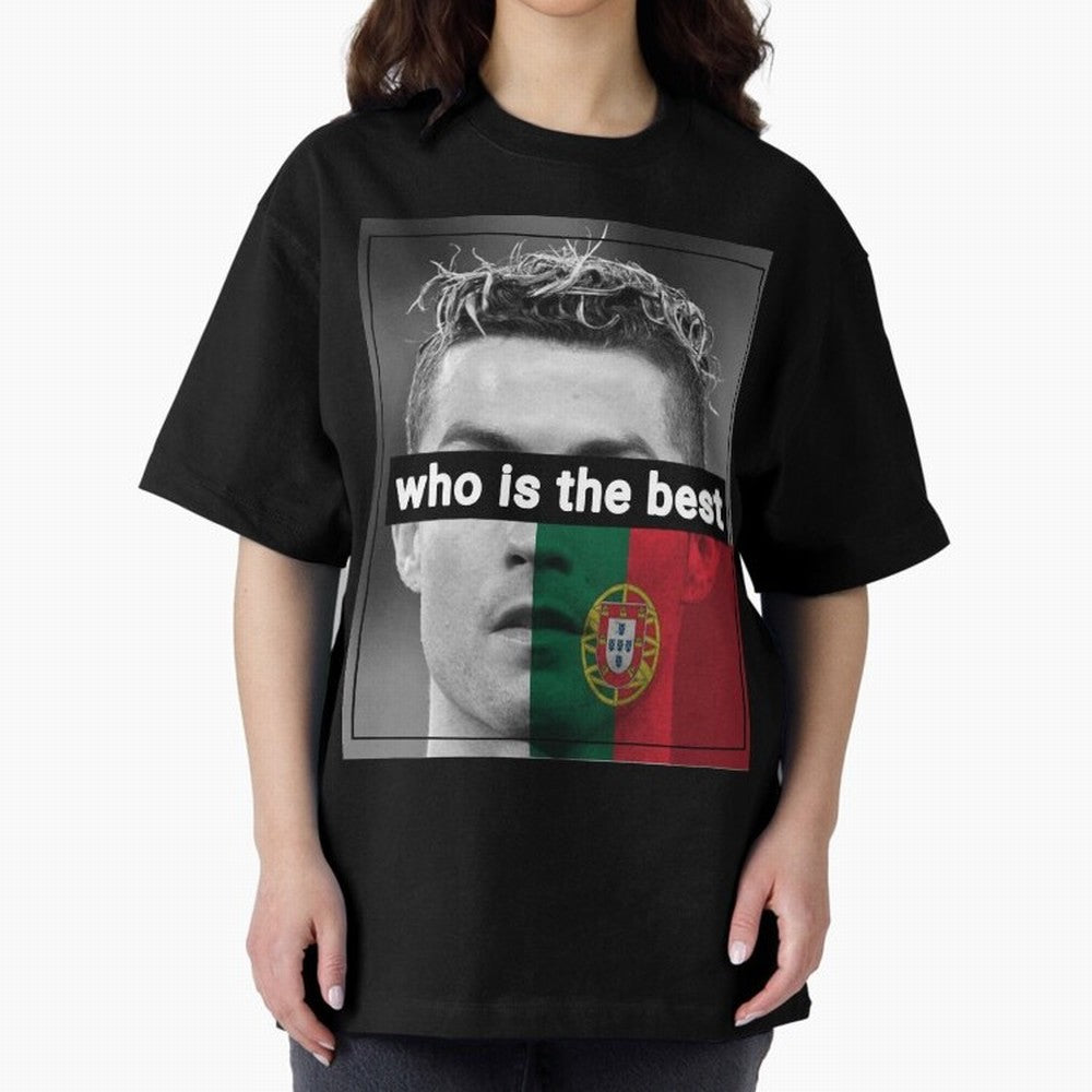 ronaldo Oversized T-Shirt Make Game Day About FIFA World Cup 2026 Spirit, Highlighting Argentina and Brazil, Cristiano Ronaldo, Tournament Hype, Historic Matchups, Family Viewing Parties and Global Sports Pride; Made for Collectors Who Enjoy Iconic