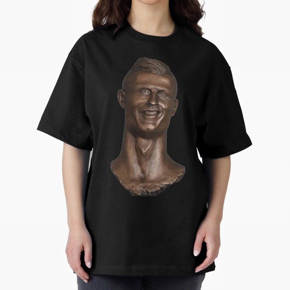 Cristiano Ronaldo Bust Scary Oversized T-Shirt Build Global Football Passion for FIFA World Cup 2026 USA Canada Mexico, Centered on Haaland and Mbappe, England and Germany, Stadium Chants, National Pride, Trophy Dreams and Unforgettable Football