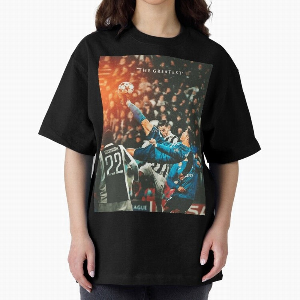 Ronaldo Bicycle Kick Skills Greatest, Ronaldo Gifts, Ronaldo Best Selling , Ronaldo Top Items Oversized T-Shirt Carry the Colors and Pride of FIFA World Cup 2026 Group Stage for Fans of CR7 and Messi and Germany, Bringing Worldwide Fan Energy,