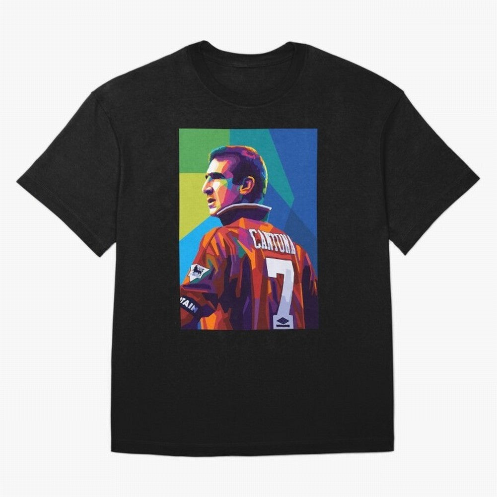 Cantona Man United 7 Pop Art Oversized T-Shirt Capture Stadium Memories from FIFA World Cup 2026 Group Stage Spirit, Featuring England and Germany, Messi and Cristiano Ronaldo, Football Festival Excitement, Trophy Ambitions, Country Rivalries and