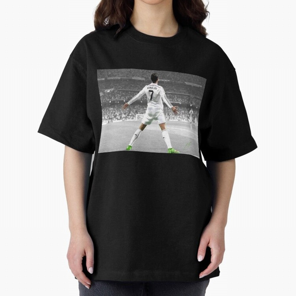 Cristiano Ronaldo 7 Oversized T-Shirt Bring a Vintage Feel to FIFA World Cup 2026 USA Canada Mexico Celebrating Haaland and Mbappe, France Energy, Football Festival Excitement, Trophy Ambitions, Country Rivalries and Star Player Buzz; Perfect for
