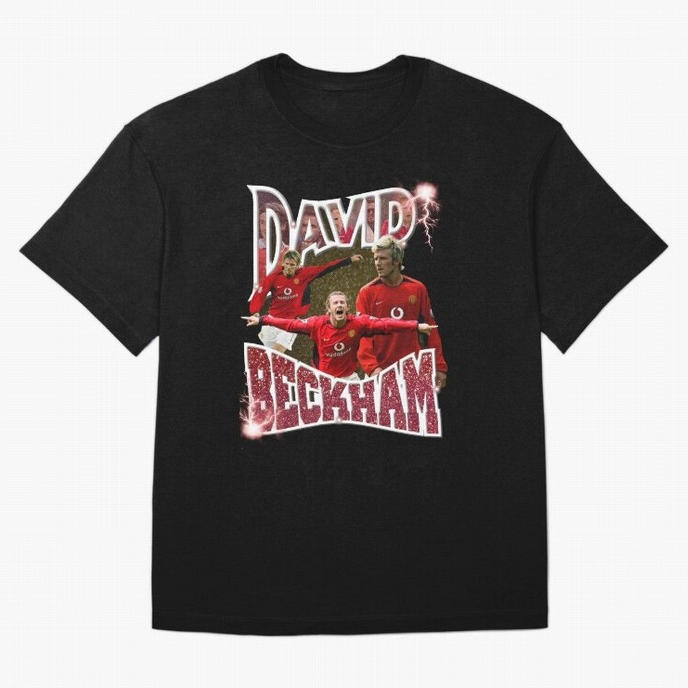 David Beckham Graphic Tee Oversized T-Shirt Support the Legends of FIFA World Cup 2026 USA Canada Mexico for Fans of Messi, CR7 and Mbappe and Spain, Bringing Tournament Hype, Historic Matchups, Family Viewing Parties and Global Sports Pride;