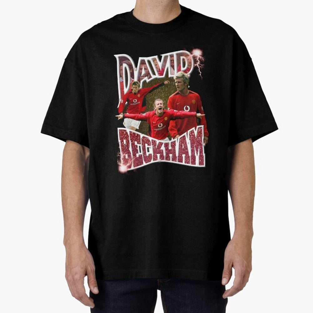 David Beckham Graphic Tee Oversized T-Shirt Support the Legends of FIFA World Cup 2026 USA Canada Mexico for Fans of Messi, CR7 and Mbappe and Spain, Bringing Tournament Hype, Historic Matchups, Family Viewing Parties and Global Sports Pride;