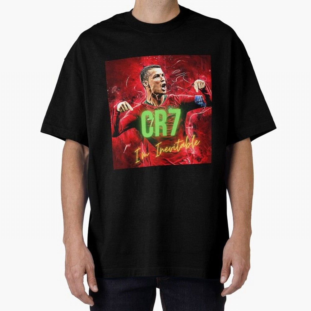 CR7 Oversized T-Shirt Join FIFA World Cup 2026 USA Canada Mexico for Fans of Mbappe and Neymar and England and Germany, Bringing Worldwide Fan Energy, Dramatic Goals, Stadium Lights and Championship Celebrations; Perfect for Supporters Who Want