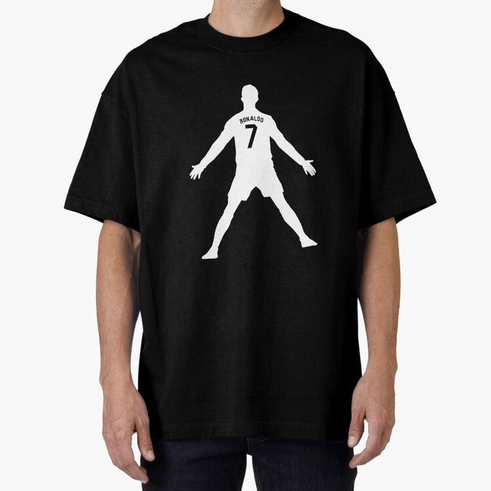 Cristiano Ronaldo Celebration in White Oversized T-Shirt Celebrate Rivalries and Pride in FIFA World Cup 2026 Group Stage Spirit, Centered on England, France and Netherlands, Messi, Soccer Culture, Superstar Moments, National Team Dreams and