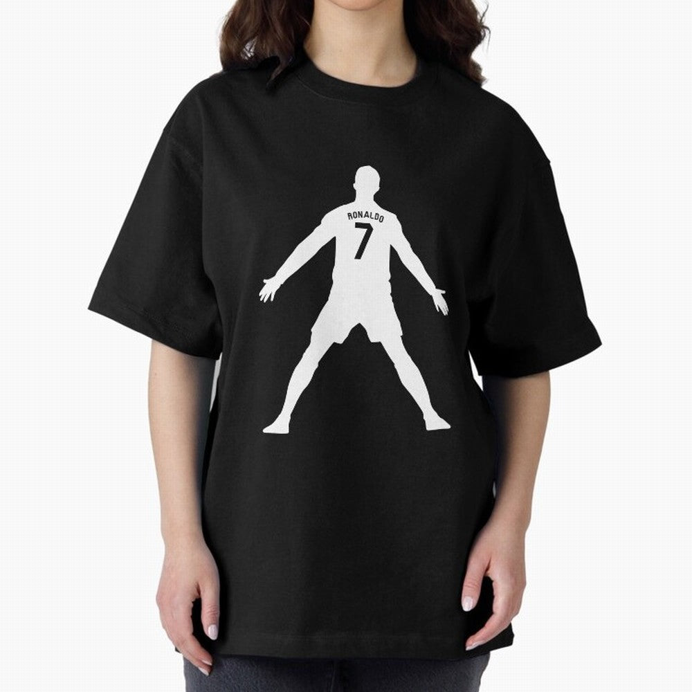 Cristiano Ronaldo Celebration in White Oversized T-Shirt Celebrate Rivalries and Pride in FIFA World Cup 2026 Group Stage Spirit, Centered on England, France and Netherlands, Messi, Soccer Culture, Superstar Moments, National Team Dreams and
