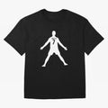 Cristiano Ronaldo Celebration in White Oversized T-Shirt Celebrate Rivalries and Pride in FIFA World Cup 2026 Group Stage Spirit, Centered on England, France and Netherlands, Messi, Soccer Culture, Superstar Moments, National Team Dreams and
