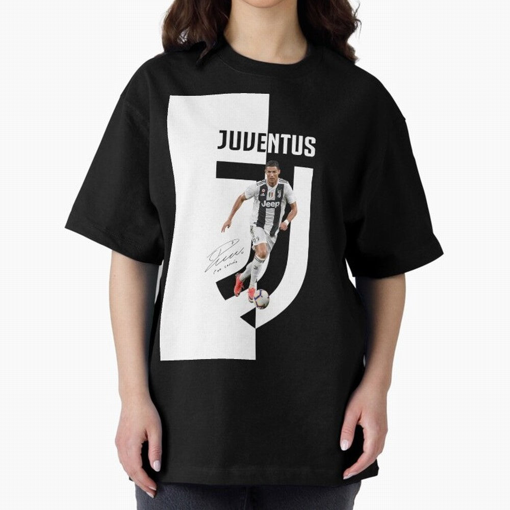 cristiano ronaldo - juventus - soccer top Oversized T-Shirt Show Support during FIFA World Cup 2026 Group Stage for Fans of Messi, Neymar and Mbappe and Brazil, Bringing Championship Spirit, Famous Goals, Roaring Crowds and International Football