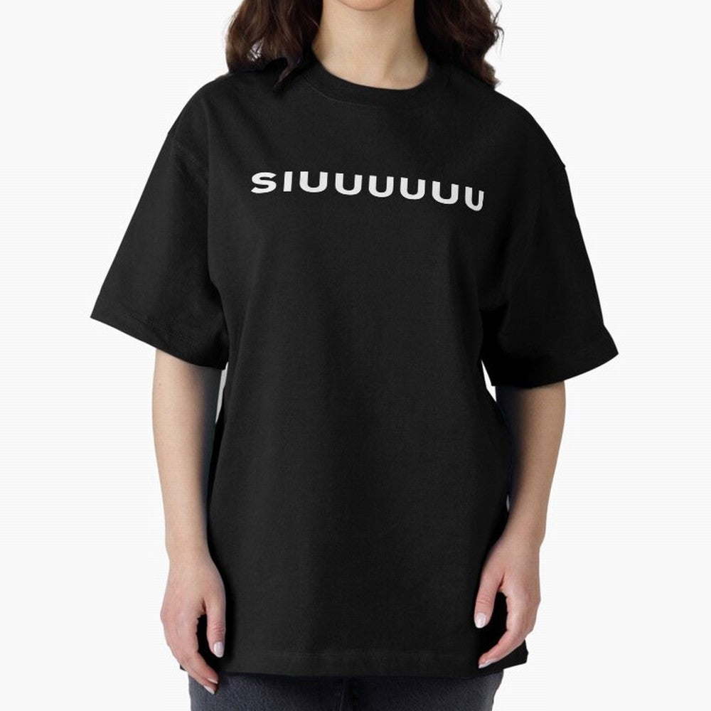 Siuuu Oversized T-Shirt Step into FIFA World Cup 2026 Group Stage for Fans of CR7 and Messi and Brazil, Bringing Fan Favorite Moments, National Team Passion, Big Match Drama and Soccer History; Ideal for Passionate Fans Who Love Underdog Stories,