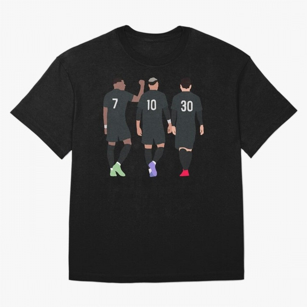 Messi Neymar France Football Players Trio Mmn #y79 Oversized T-Shirt Celebrate Fan Favorites in FIFA World Cup 2026 for Fans of Messi, CR7 and Mbappe and Spain, Bringing Championship Spirit, Famous Goals, Roaring Crowds and International Football