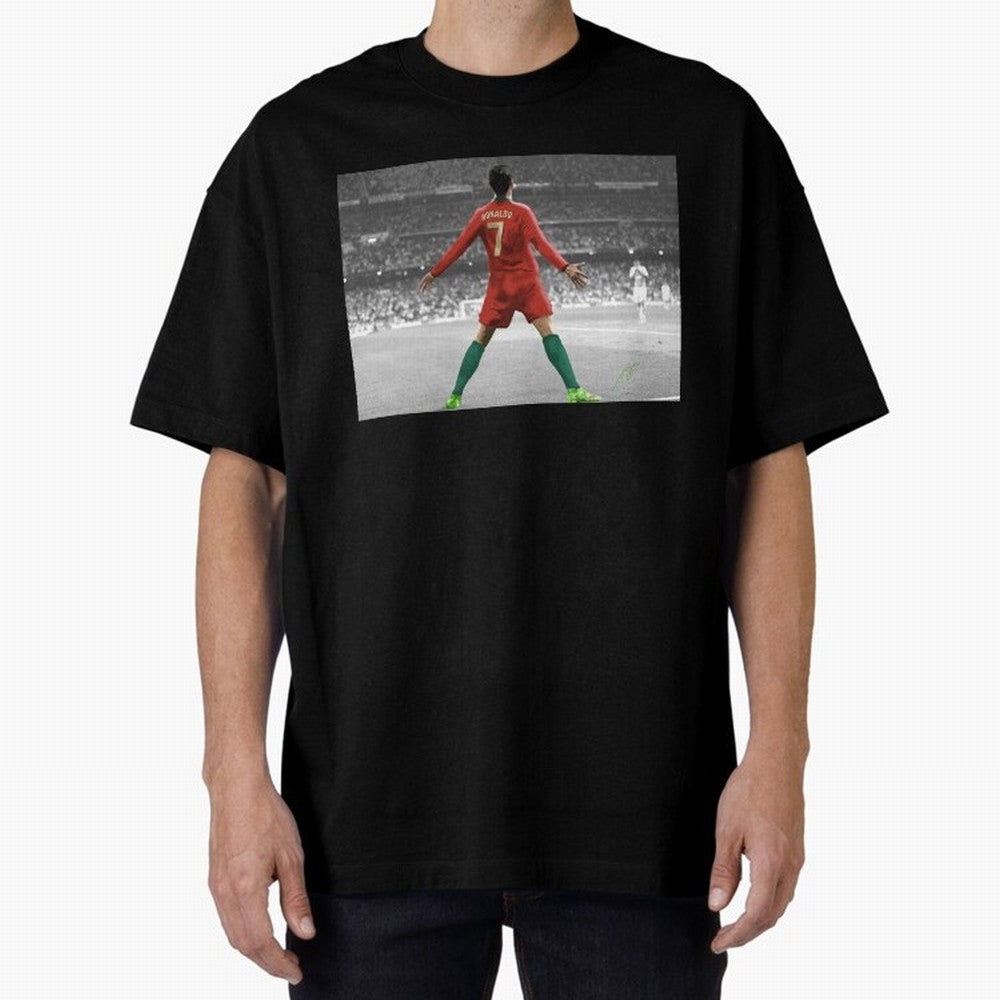 Portugal's Cristiano Ronaldo Oversized T-Shirt Relive FIFA World Cup 2026 Group Stage Celebrating CR7, England Energy, Game Day Rituals, Football Legends, Country Pride and the Road to the Final; Made for Collectors Who Enjoy Iconic Players,
