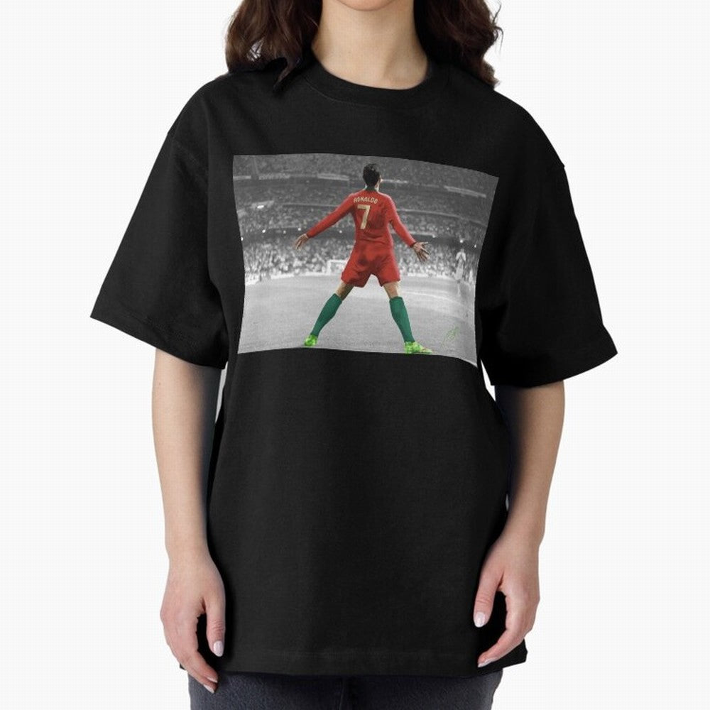 Portugal's Cristiano Ronaldo Oversized T-Shirt Relive FIFA World Cup 2026 Group Stage Celebrating CR7, England Energy, Game Day Rituals, Football Legends, Country Pride and the Road to the Final; Made for Collectors Who Enjoy Iconic Players,