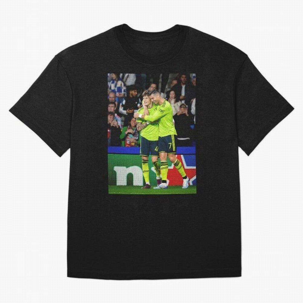 Cristiano Ronaldo And Garnacho ,Ronaldo Gifts,Ronaldo Cover,Ronaldo Prints Oversized T-Shirt Follow the Final Road of FIFA World Cup 2026 USA Canada Mexico Spirit, Driven by Spain, Messi, Worldwide Fan Energy, Dramatic Goals, Stadium Lights and