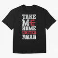 Take Me Home United Road Oversized T-Shirt Honor Match Day Hype around FIFA World Cup 2026, Haaland and Mbappe, France, Sports Nostalgia, International Competition, Famous Players and Unforgettable Victories; Perfect for Fans, Collectors, Family