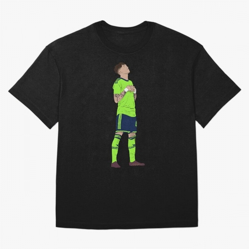 Alejandro Garnacho Ronaldo Peace Goal Celebration Oversized T-Shirt Show Support during FIFA World Cup 2026 Group Stage for Fans of Cristiano Ronaldo and Brazil, Portugal and Argentina, Bringing Stadium Chants, National Pride, Trophy Dreams and