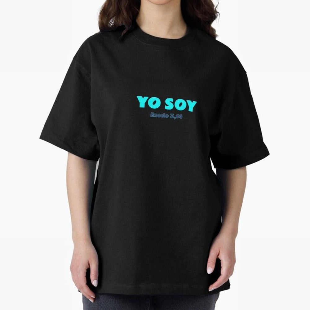 Yo soy ¨C Exodus 3,14 Oversized T-Shirt Cheer for FIFA World Cup 2026 Group Stage for Fans of Haaland and England, France and Netherlands, Bringing Match Day Excitement, Supporter Culture, Golden Goals and Global Football Passion; Great for Watch