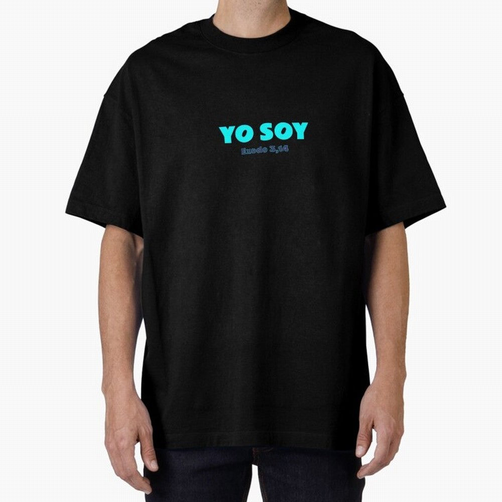 Yo soy ¨C Exodus 3,14 Oversized T-Shirt Cheer for FIFA World Cup 2026 Group Stage for Fans of Haaland and England, France and Netherlands, Bringing Match Day Excitement, Supporter Culture, Golden Goals and Global Football Passion; Great for Watch