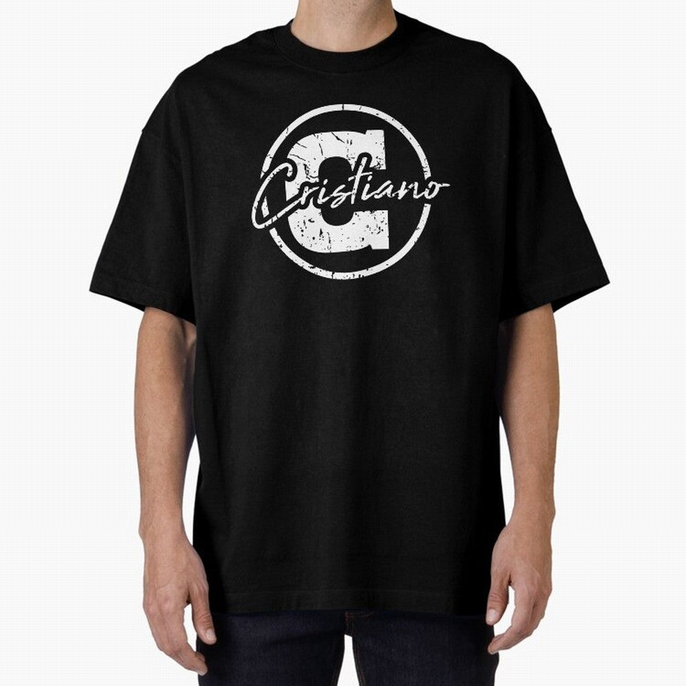 Cristiano Emblem Oversized T-Shirt Bring International Match Energy to FIFA World Cup 2026 Celebrating CR7, England Energy, Football History, Final Match Energy, Crowd Noise and Once in a Lifetime Moments; Made for Die Hard Supporters, Soccer