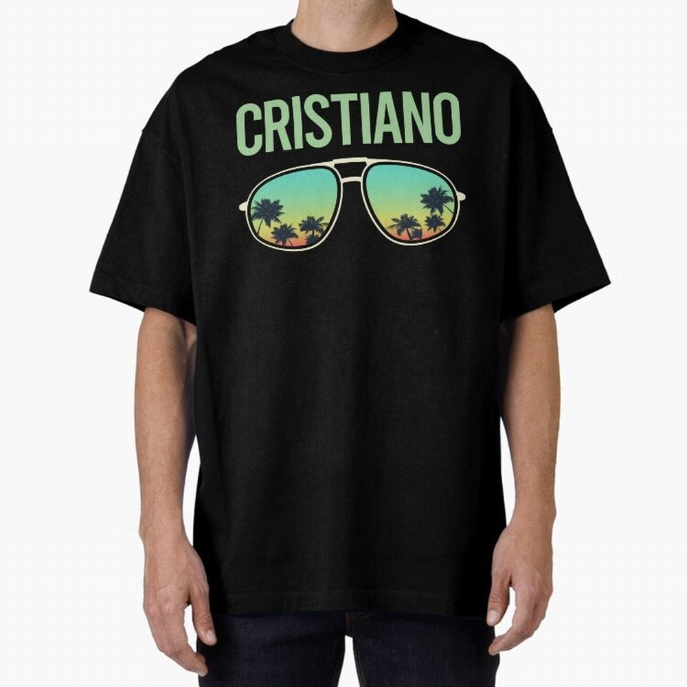 Cool Glasses Cristiano Oversized T-Shirt Back Your Heroes with FIFA World Cup 2026 USA Canada Mexico for Fans of CR7 and Messi and Spain and Netherlands, Bringing Tournament Hype, Historic Matchups, Family Viewing Parties and Global Sports Pride;